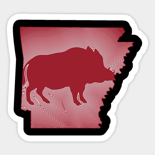 Radiating Hog Sticker by rt-shirts